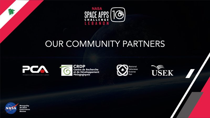 Community Partners 2021 NASA SPACE APPS LEBANON