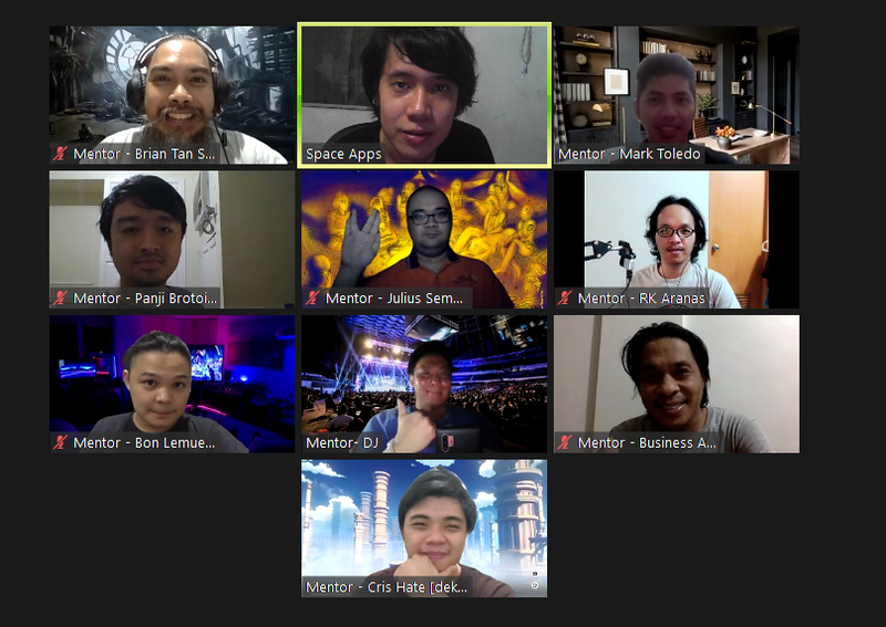 Technology and developer community leaders and STAMINA4Space engineers as mentors helping participants during the hackathon.png