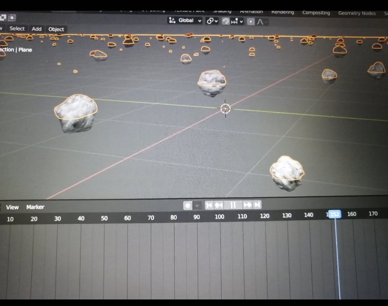 #Day2: Creating some asteroids with blender