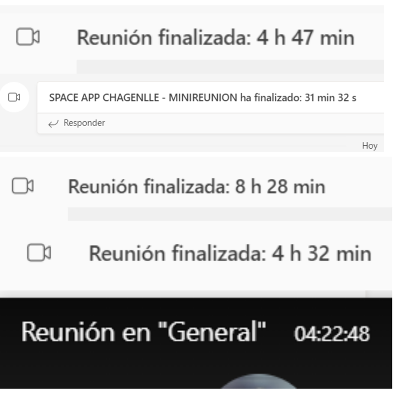 After almost 24 hours of meetings, laughs, long debates, and struggles...we could finally conclude our first experience in a NASA Hackathon. Yay!