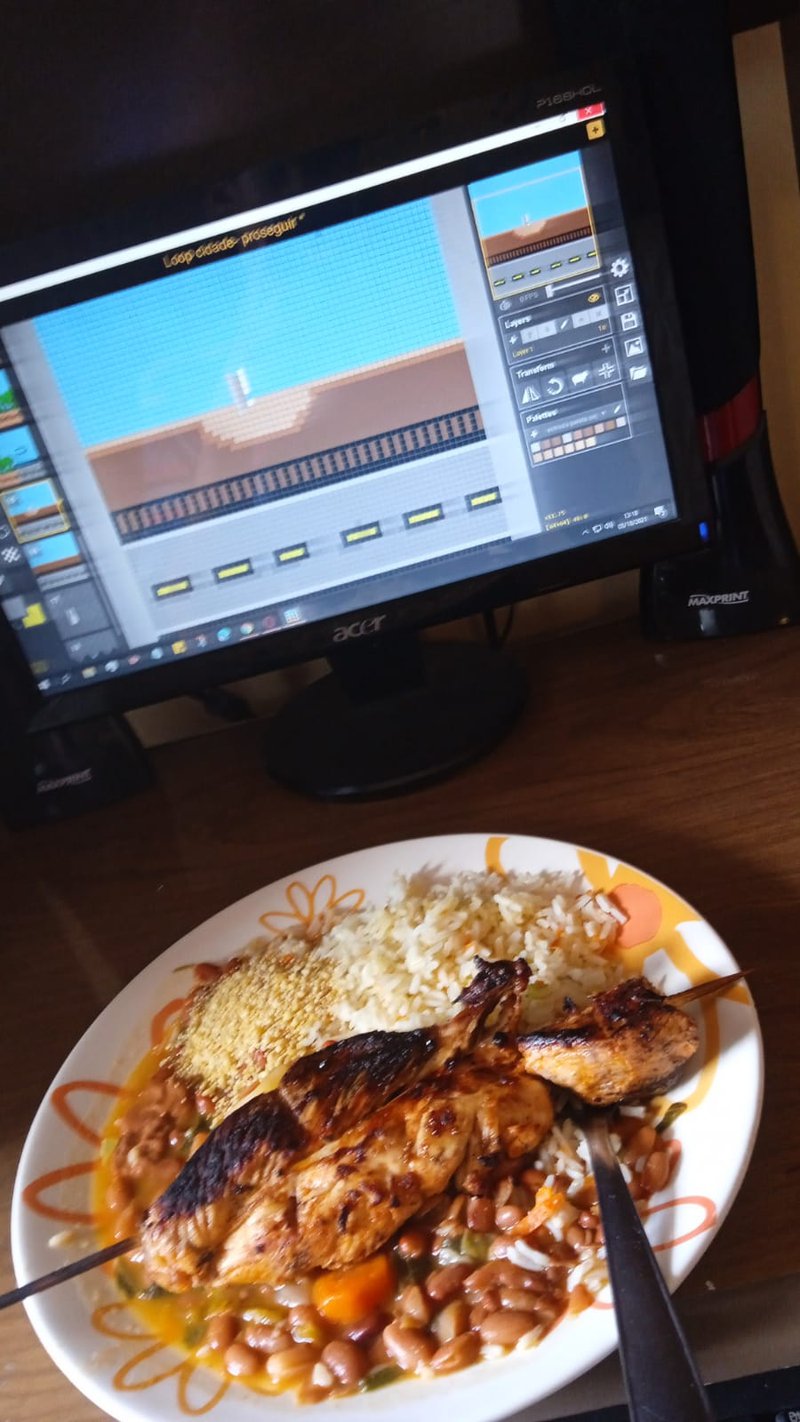 me alimentar se não eu desmaio kkk 