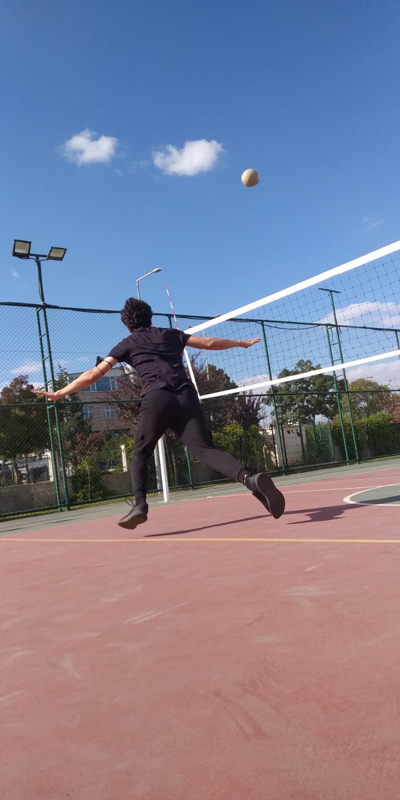 A little rest. He believed he can fly :)