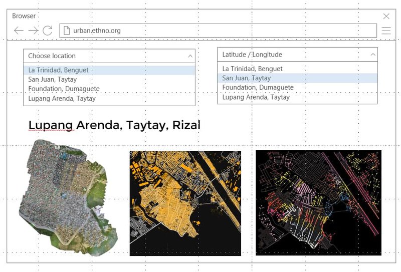 First iteration of our web app #mockup #ethno #data 
