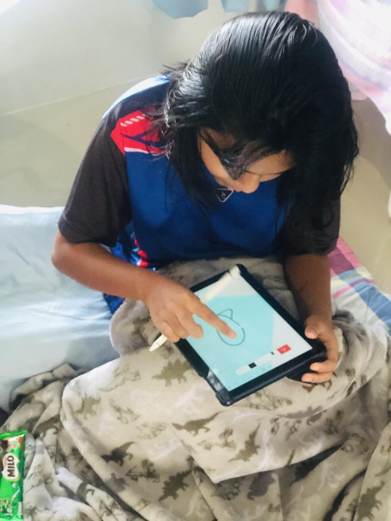 Art designer preparing the presentation.