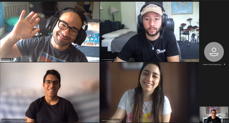 Saturday October 2, 2021 - 14:00:00 UTC - Lift off! Team Spatiam had its team meeting on point. They introduced themselves, went through the details of the challenge of creating a real time logging application for Lunar EVA Operations, discussing potential solution, roles and responsibilities, and what tools and ceremonies to use. 