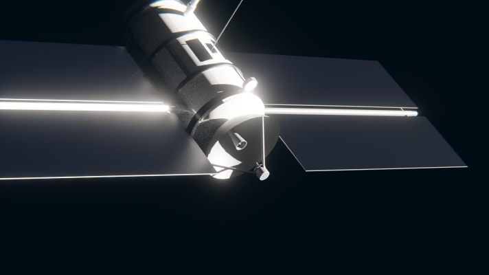 This was our first render while testing out different compositing settings and we ended up with this for the final render.