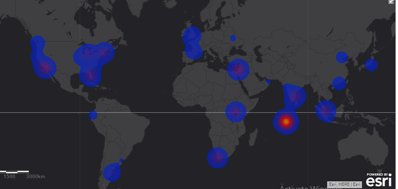 Signals from hotspots 