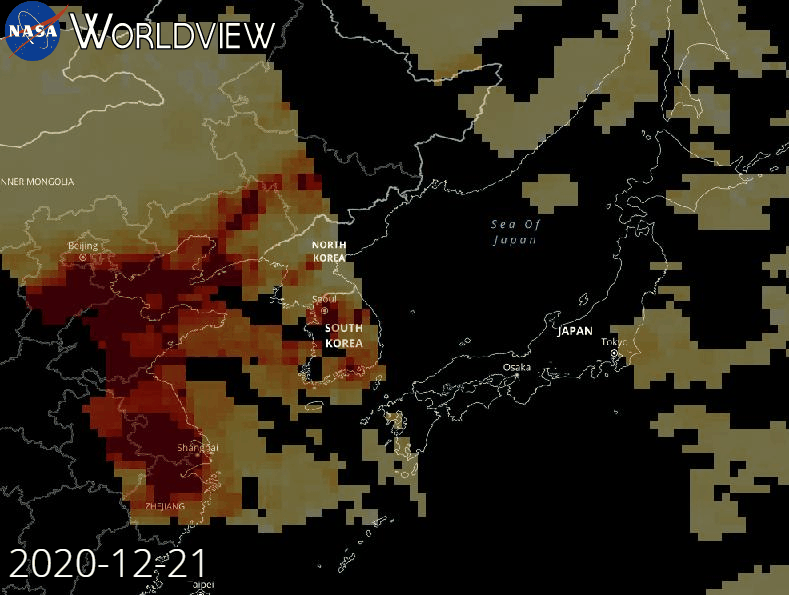 PM2.5の年間分布