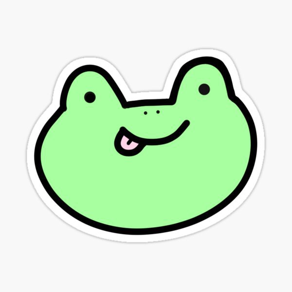 Cute frog wishes luck!