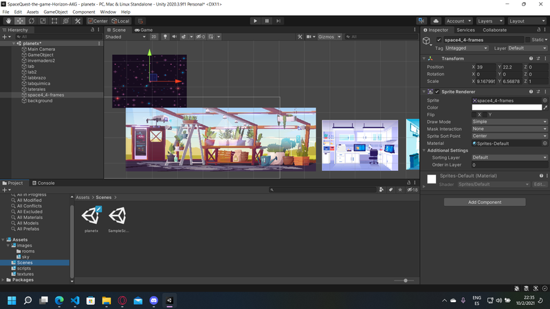 Trabajando en el prototipo.