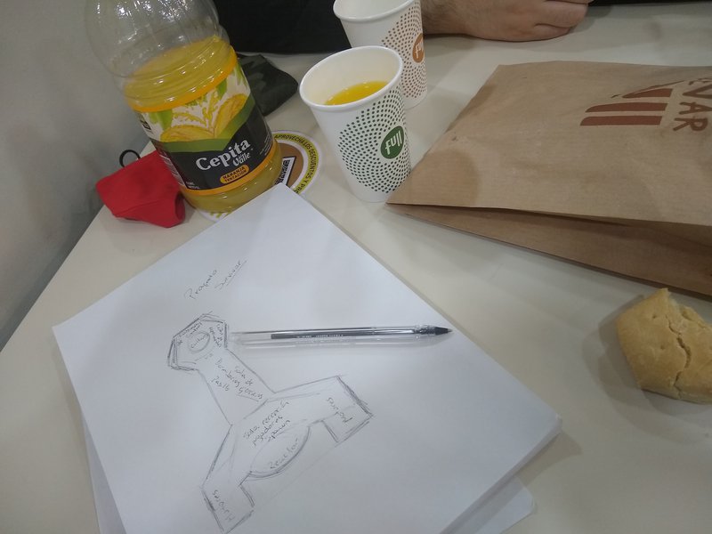 first sketch of the ship