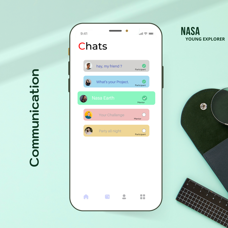 Easy Communication between all members and mentors.