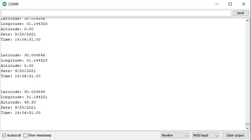 First Neo-6m (GPS) locations! 