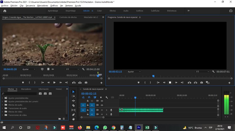 1° Avance del video para entrega Final