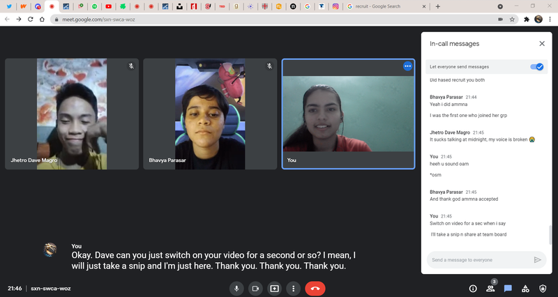 discussing on the project! wishing to get outstanding results!