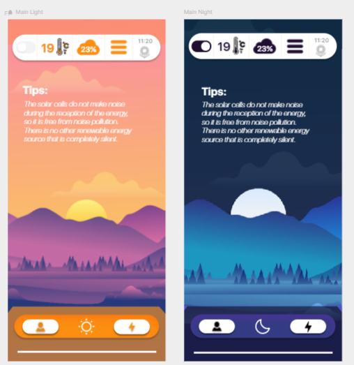 Interface principal end