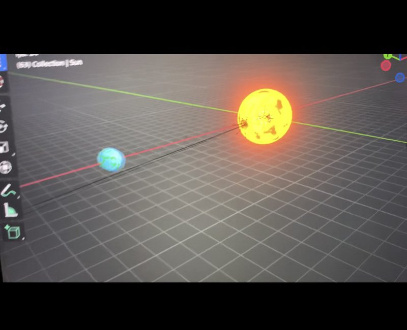 #Day2: Trying to simulate the Solar System with blender